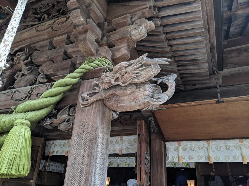 田無神社拝殿の龍
