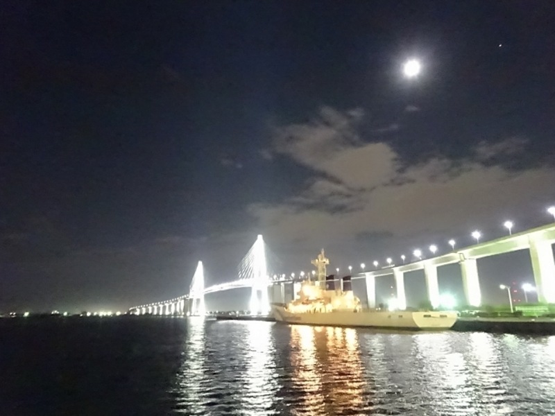新湊大橋ライトアップ
