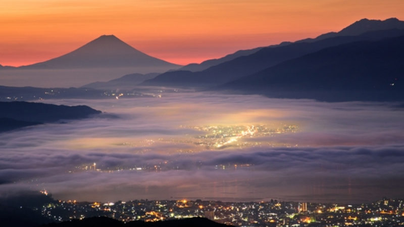 高ボッチの雲海画像